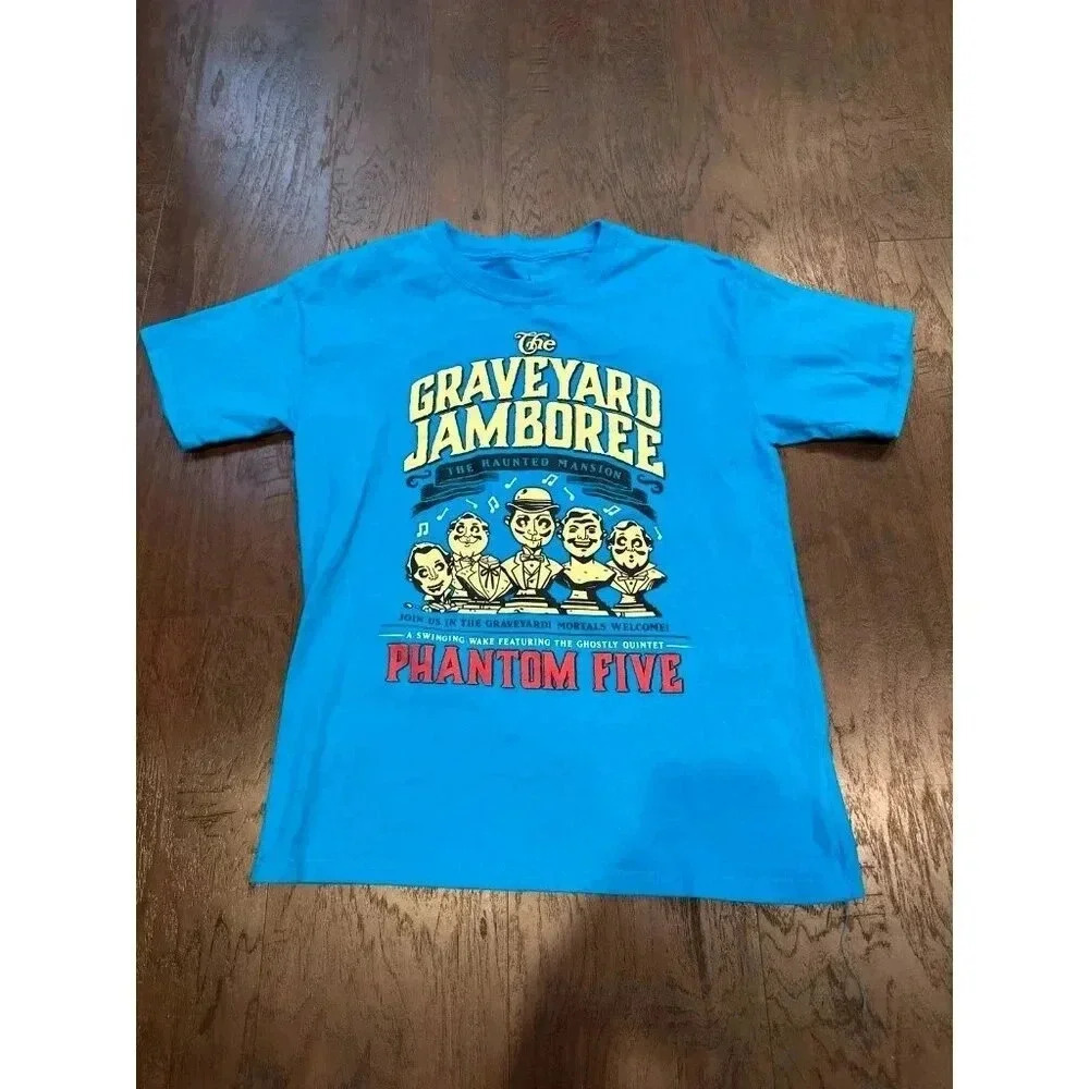 Disney Parks Haunted Mansion Graveyard Jamboree‎ Phantom Five T Shirt Youth #31